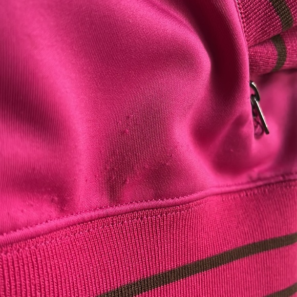 The North Face oldschool zippered sweatshirt color hot ponk/ fuchsia size L - Picture 5 of 7